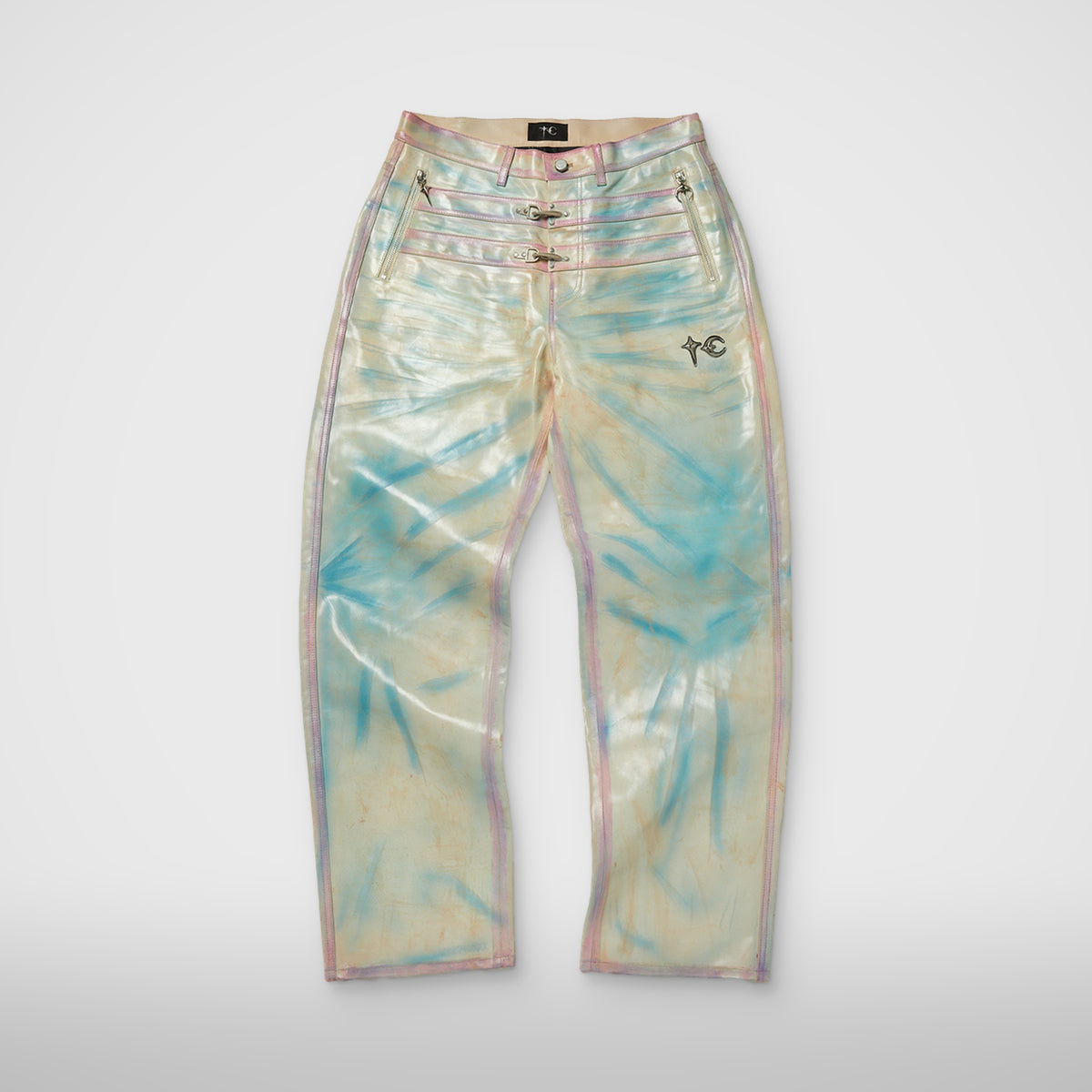 Thug Club Skin Bio Soldier Leather Pants in nude