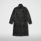 Thug Club Bio Soldier Denim Trench Coat in black, view 2 of 10
