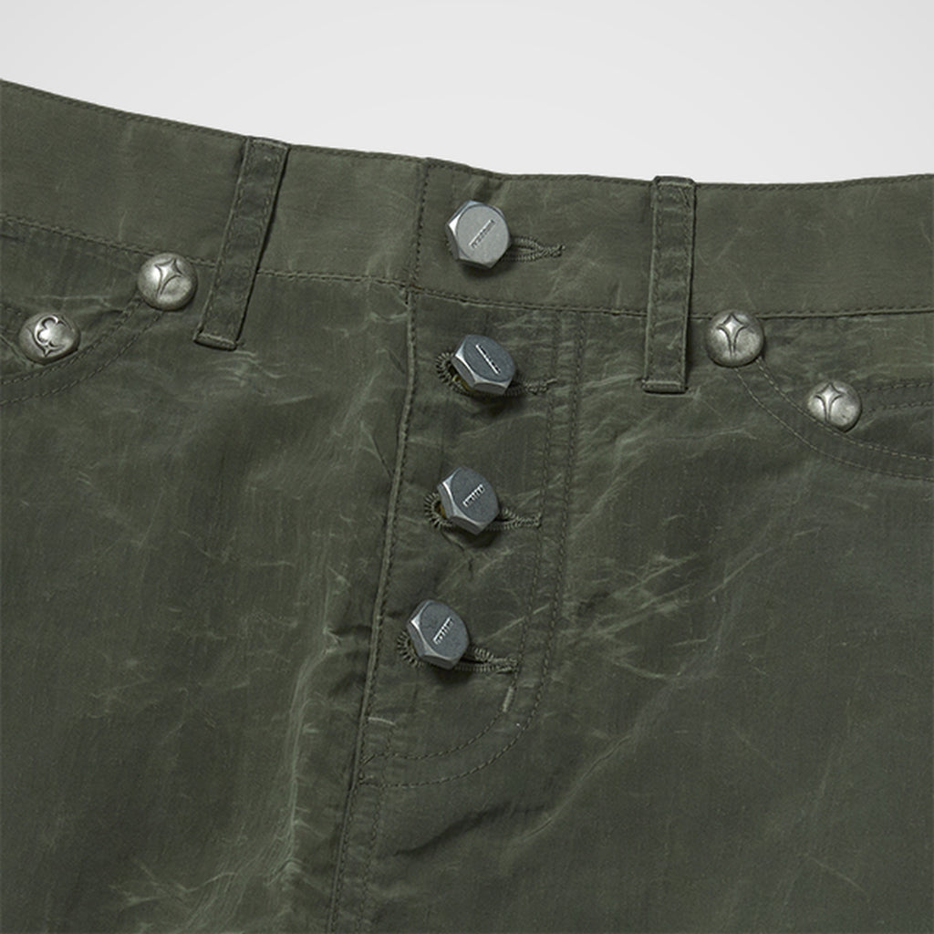 Thug Club Scarred Bio Army Skirt in khaki, view 3 of 7