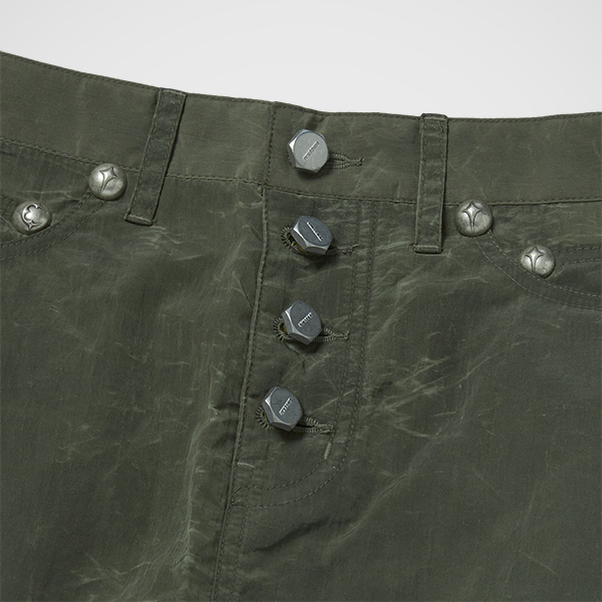 Thug Club Scarred Bio Army Skirt in khaki, view 3 of 7
