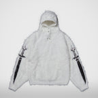 Thug Club Pack Fur Sword Hoodie in white
