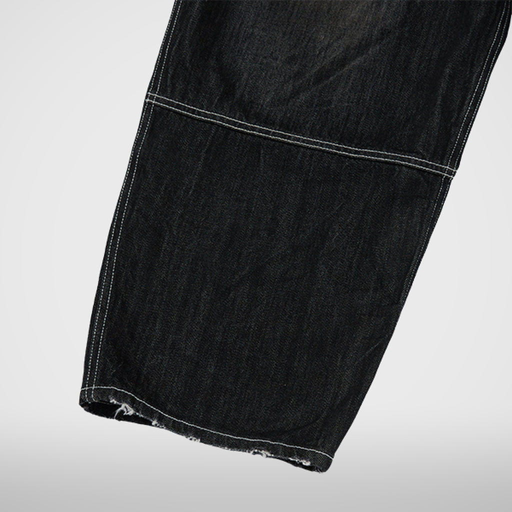 Thug Club Double Knee Denim Pants in black, view 6 of 8