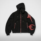 Thug Club New Rock Zip-Up Hoodie in black