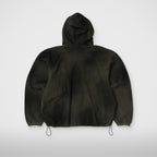 Thug Club TC Sprayed Terry Hoodie in khaki, back view