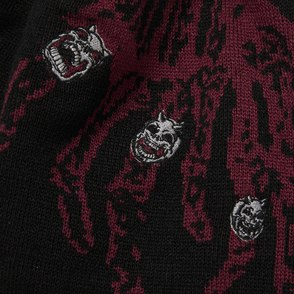 Thug Club TC Bone Cross Beanie in black, view 4 of 5