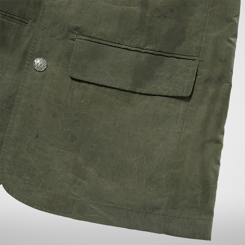 Thug Club Bio Recycle Blazer in khaki, view 5 of 9