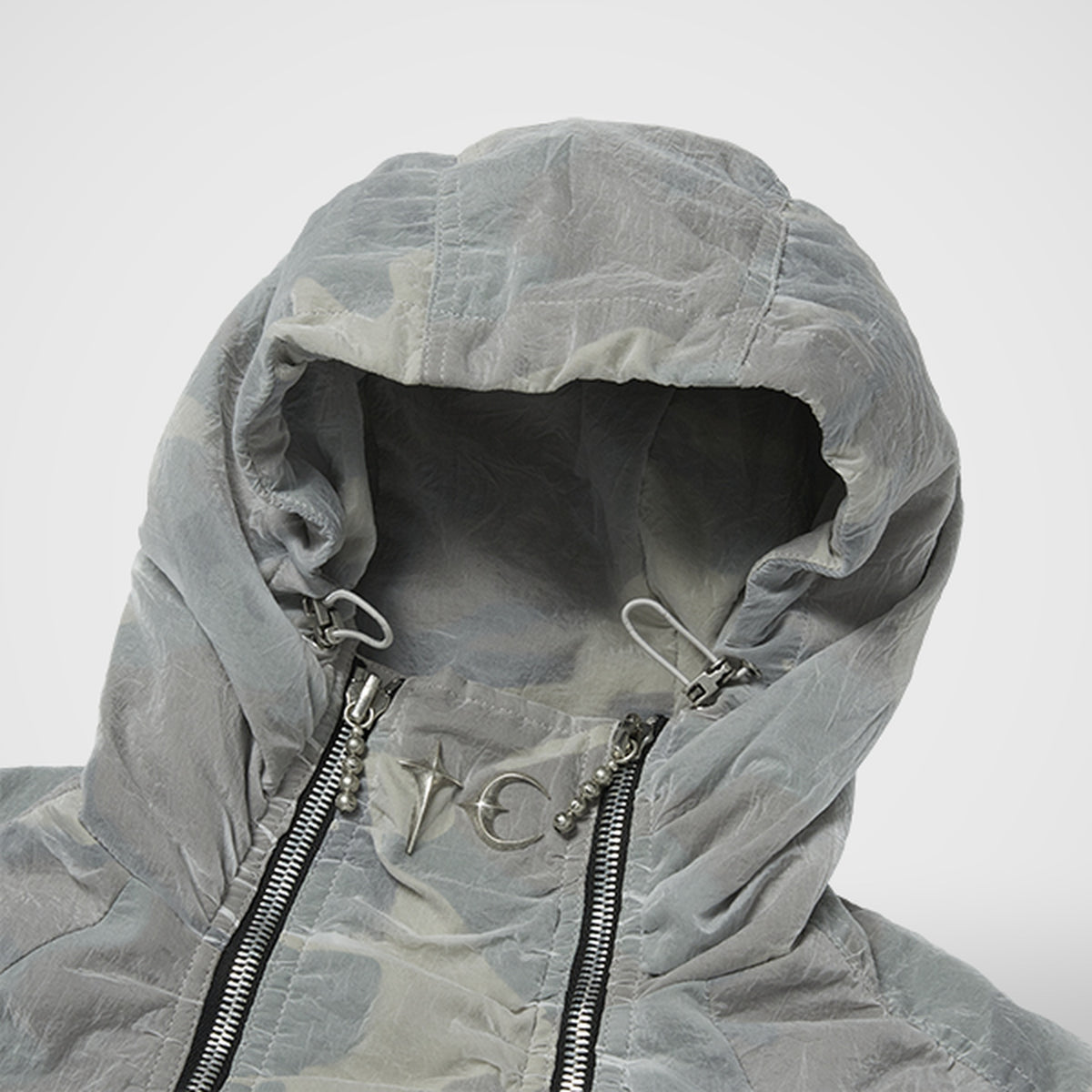 Thug Club Clouded Double Flying Bio Jacket in multi, view 3 of 7