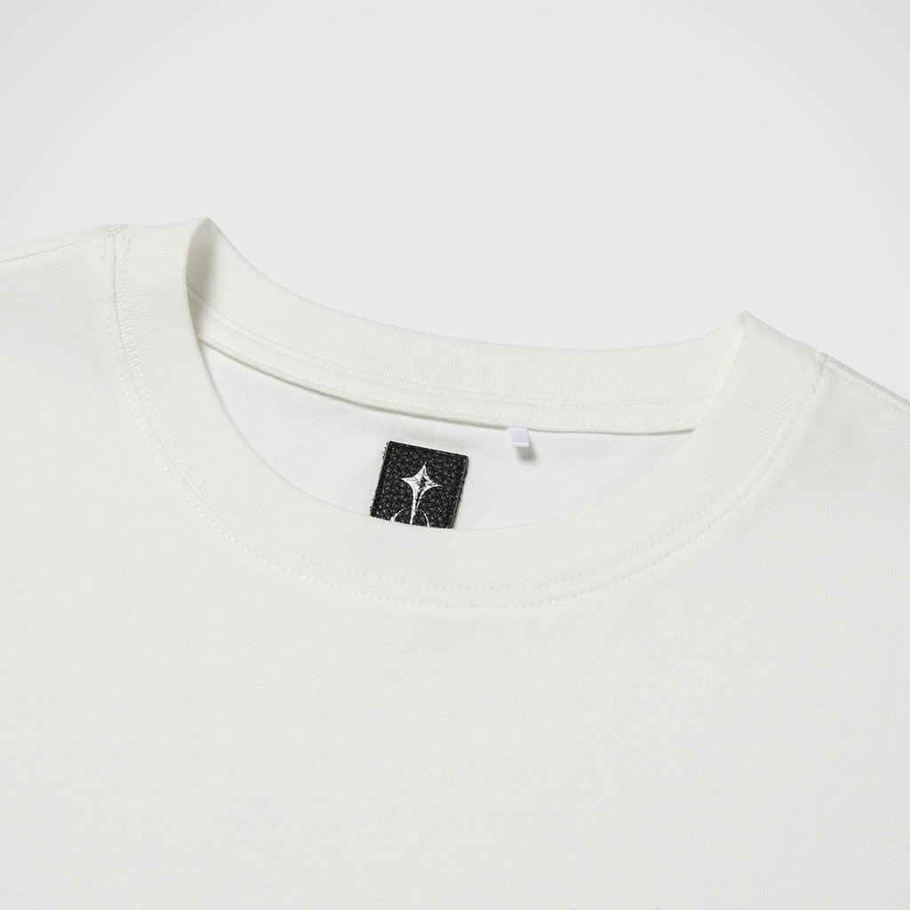 Thug Club Tantalum Cat Tee in white, view 3 of 4
