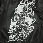 TC HOTHEAD THREE RIDING SKULL LEATHER JACKET