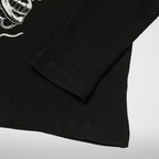 Thug Club Bulk Shoulder Three Riding Skull Layered T-Shirt in black, view 4 of 4