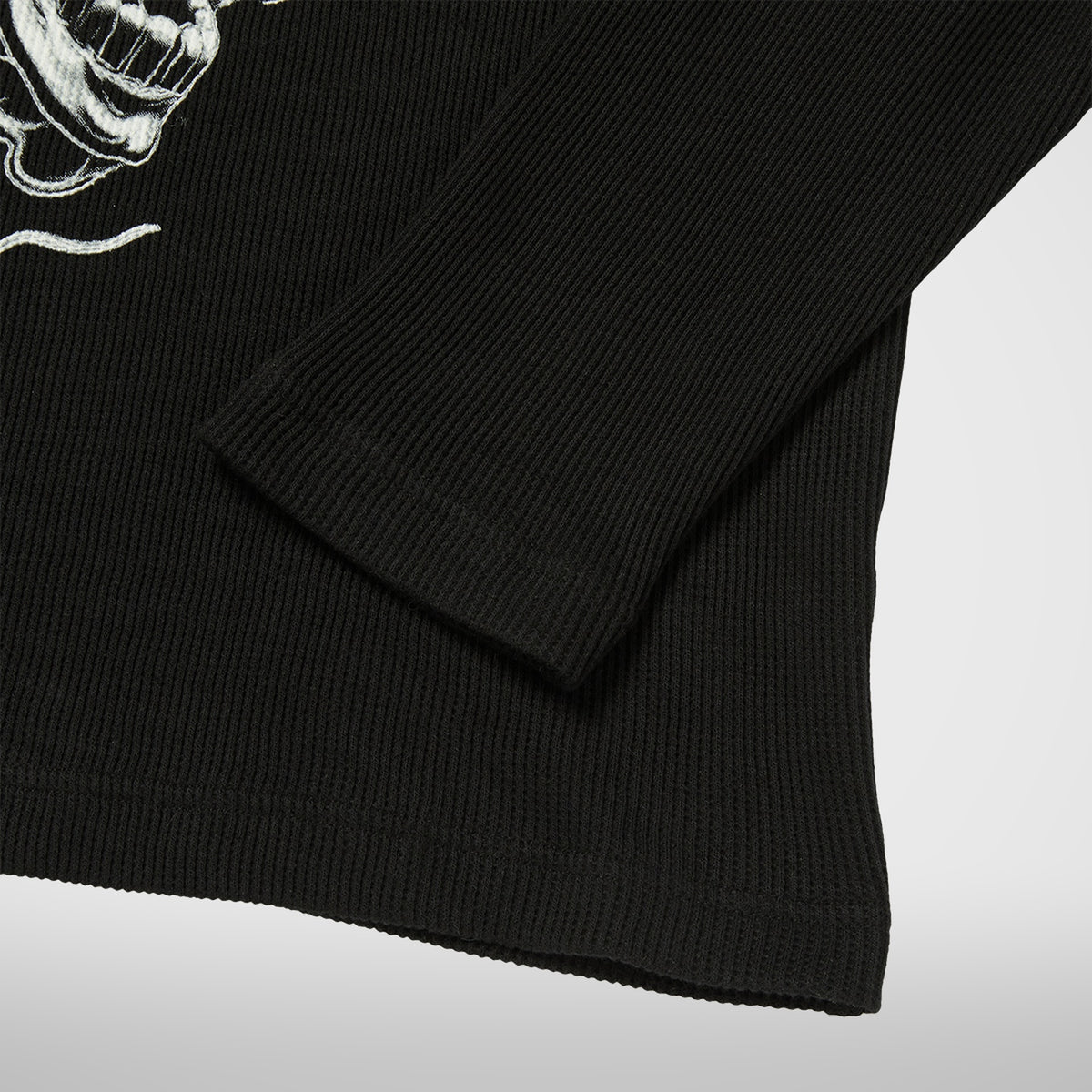 Thug Club Bulk Shoulder Three Riding Skull Layered T-Shirt in black, view 4 of 4