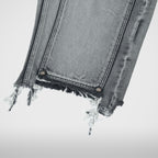 Thug Club Double Knee Denim Shorts in black, view 4 of 5