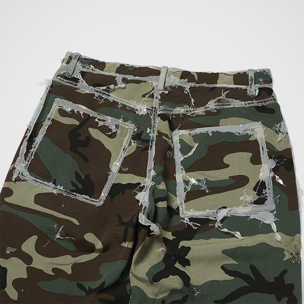 Thug Club Burnt Bio Army Pants in multi burn, view 7 of 7