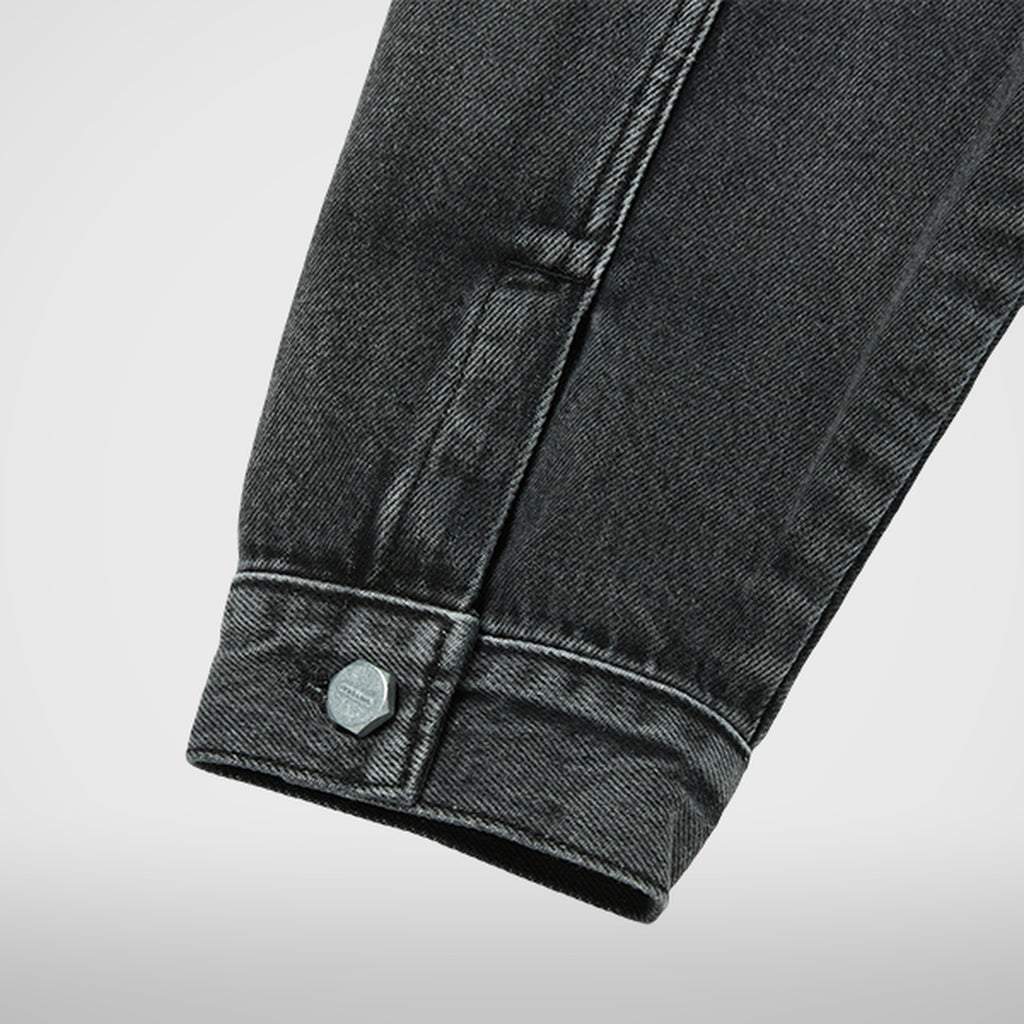 Thug Club Claw Denim Jacket in black, view 7 of 9