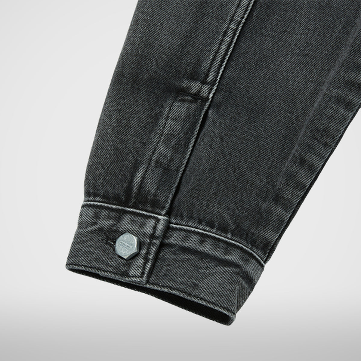 Thug Club Claw Denim Jacket in black, view 7 of 9