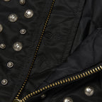 Thug Club X Alpha CWU 45/P All Over Rivet Jacket in black, view 7 of 9