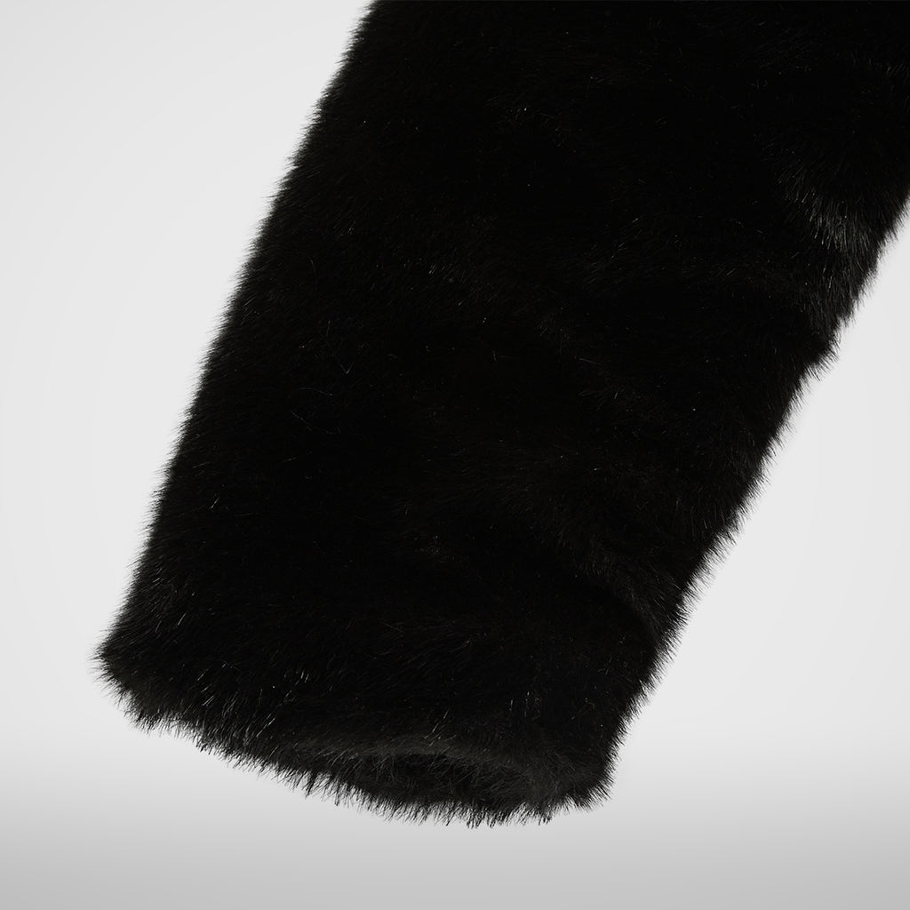 THREE RIDING SKULL FUR COAT