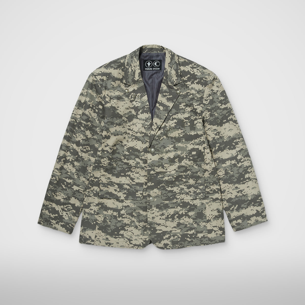 Thug Club TC Army Blazer in grey