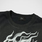 Thug Club Three Riding Skull Dirt T-Shirt in black, view 3 of 4