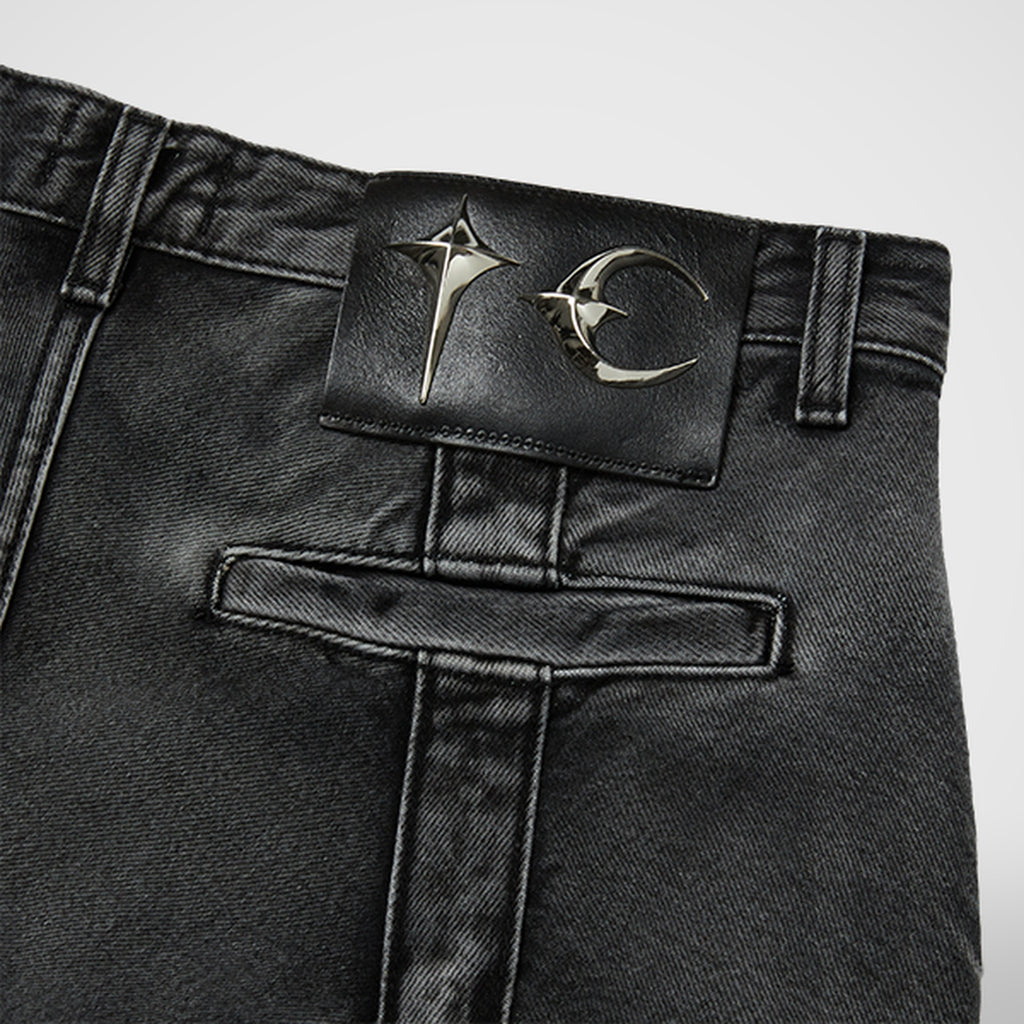 Thug Club Line Gob Denim Pants in black, view 7 of 7
