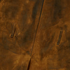 Thug Club Bio Soldier Leather Trench Coat in camel, view 4 of 11