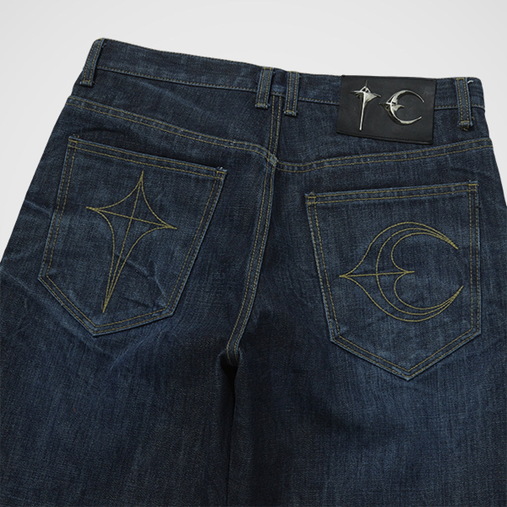 Thug Club Naval Warfare Denim Pants in blue, view 7 of 8