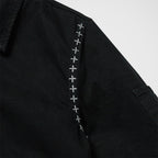 Thug Club X Stitch Eisenhower Jacket in black, view 6 of 10
