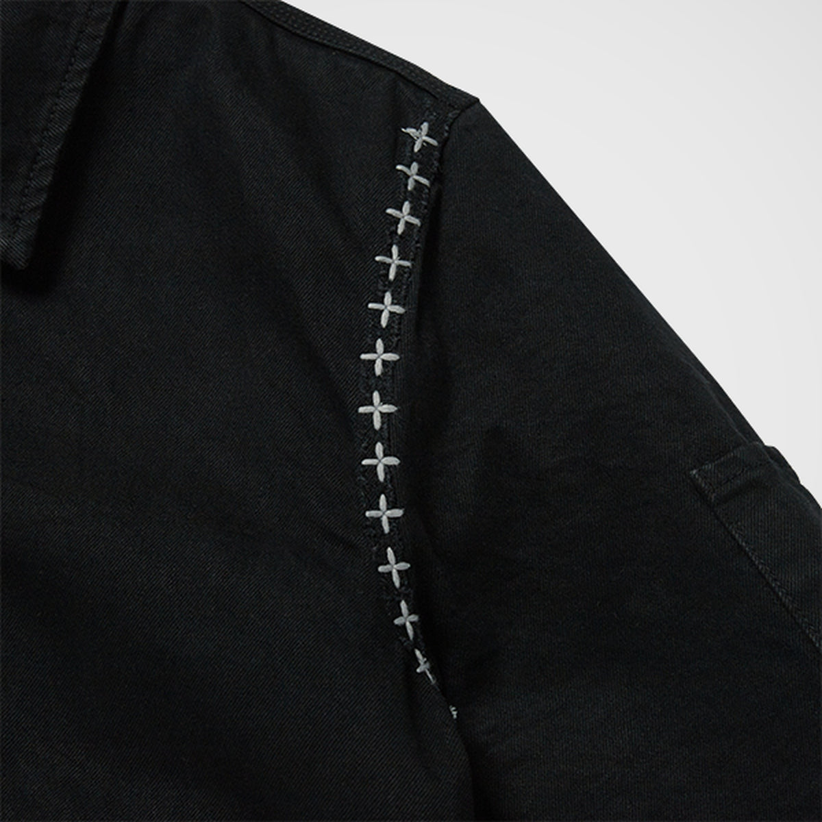 Thug Club X Stitch Eisenhower Jacket in black, view 6 of 10