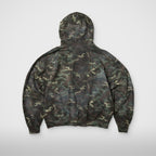 Thug Club Hotheaded Riding Skull Hoodie in camo, view 2 of 6