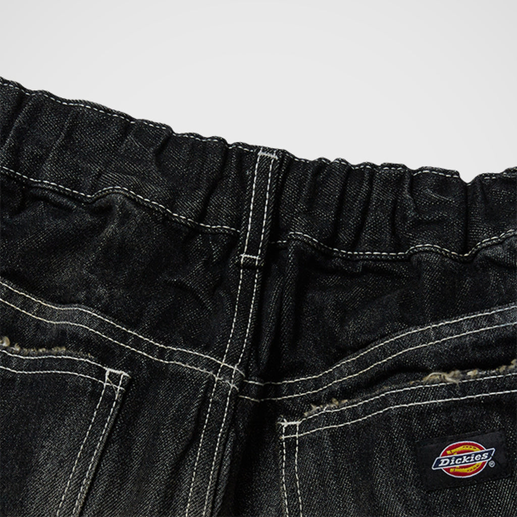 Thug Club Double Knee Denim Pants in black, view 7 of 8
