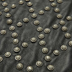Thug Club TC Leather Studed Work Pants in black, view 6 of 10