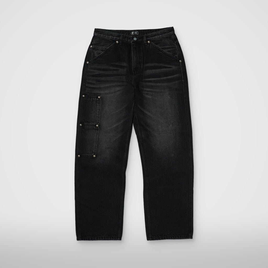 Thug Club Thug Pants Denim in black, front view