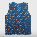 Womens Floral Pocket Kimjang Vest