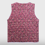 Womens Floral Pocket Kimjang Vest