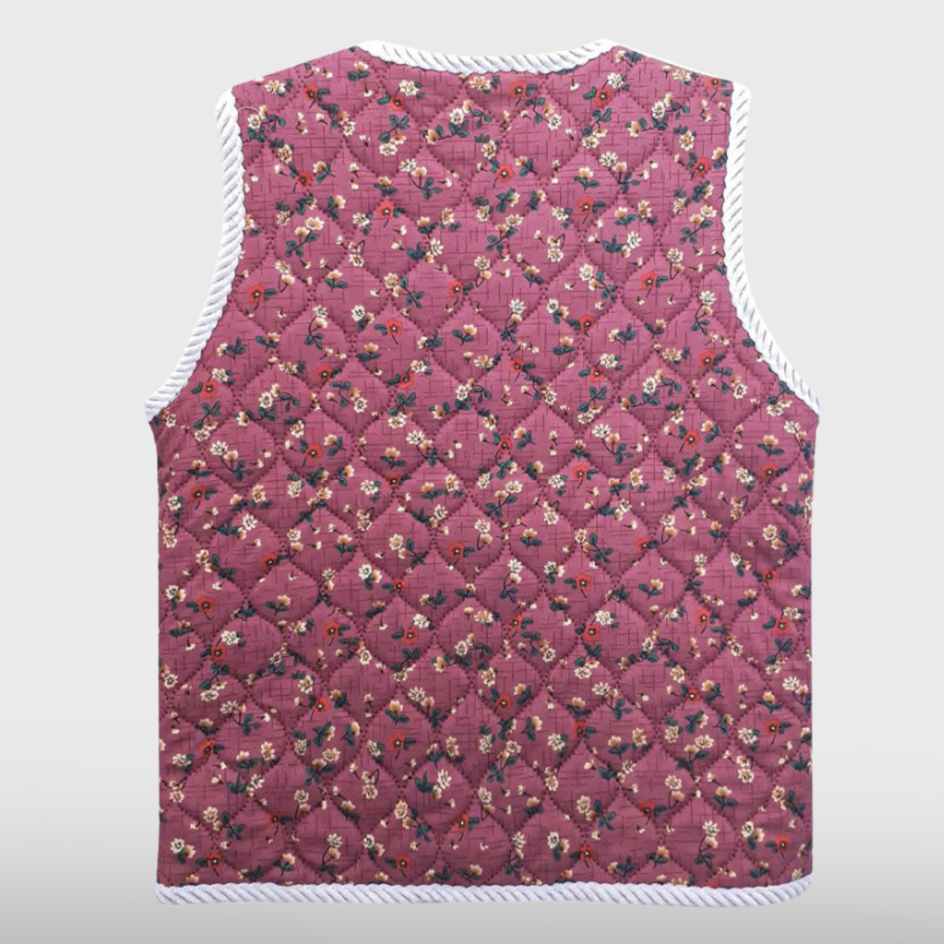 Womens Floral Pocket Kimjang Vest