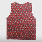 Womens Floral Pocket Kimjang Vest